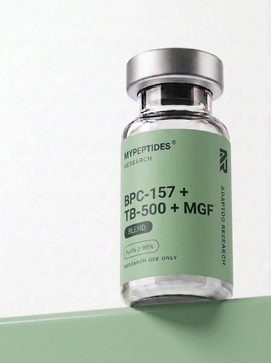 BPC-157 + TB-500 + MGF — mypeptides vial